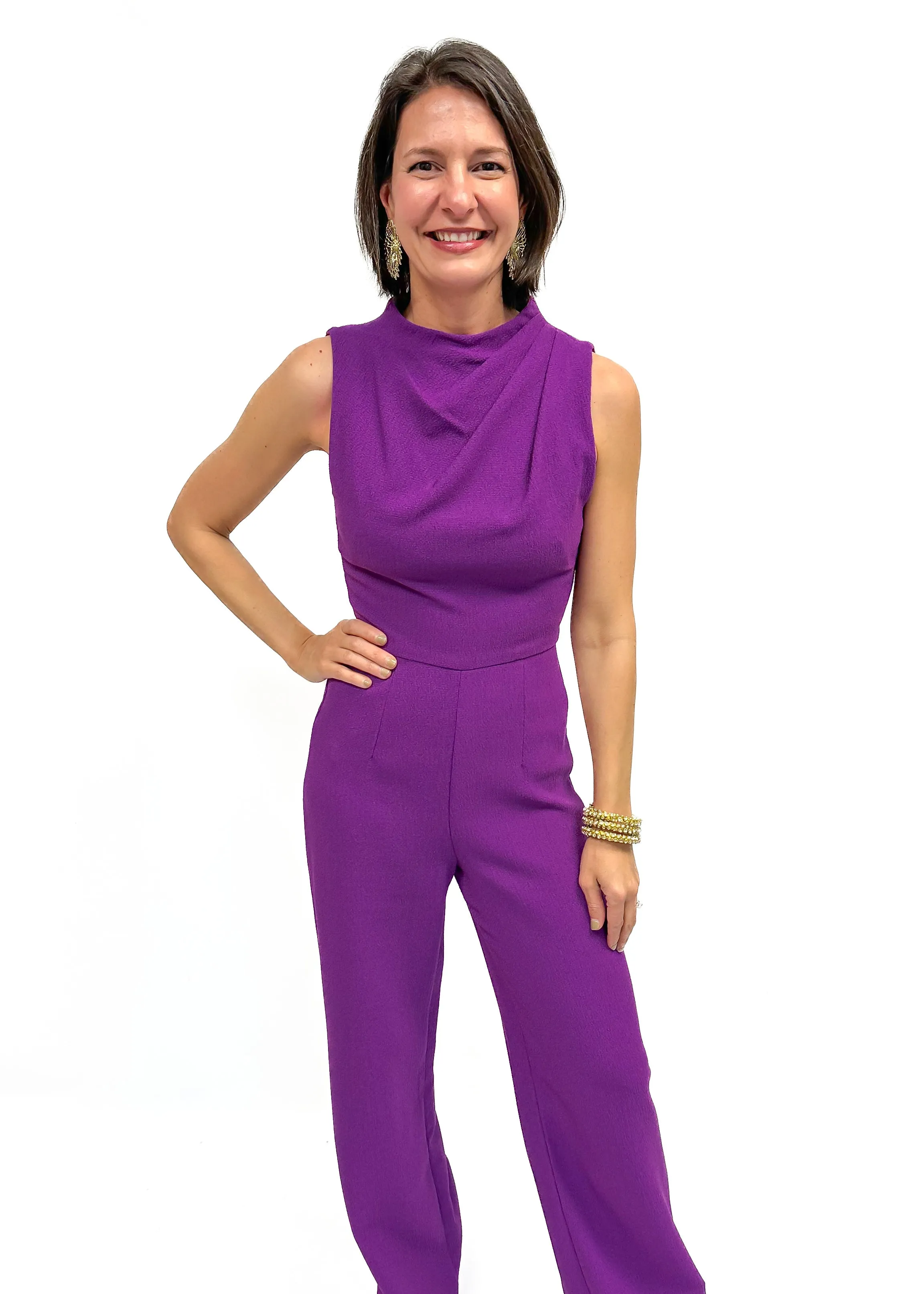 Black Halo Corrine Jumpsuit - Hyacinth