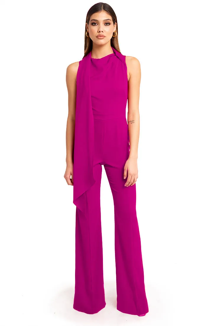 Black Halo Enola Jumpsuit - Berry Plum