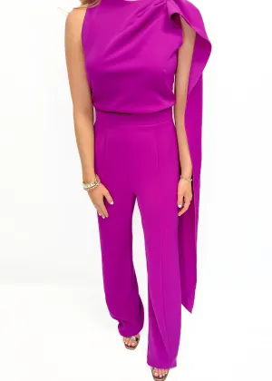 Black Halo Enola Jumpsuit - Berry Plum