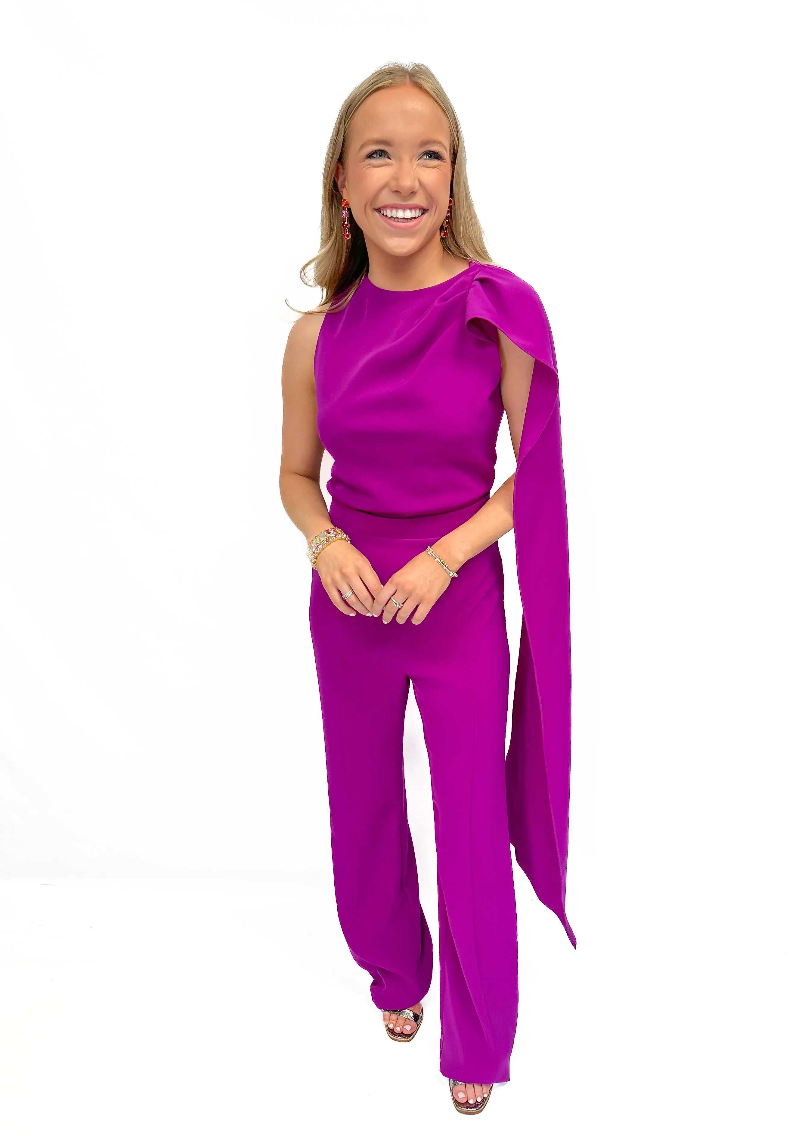 Black Halo Enola Jumpsuit - Berry Plum