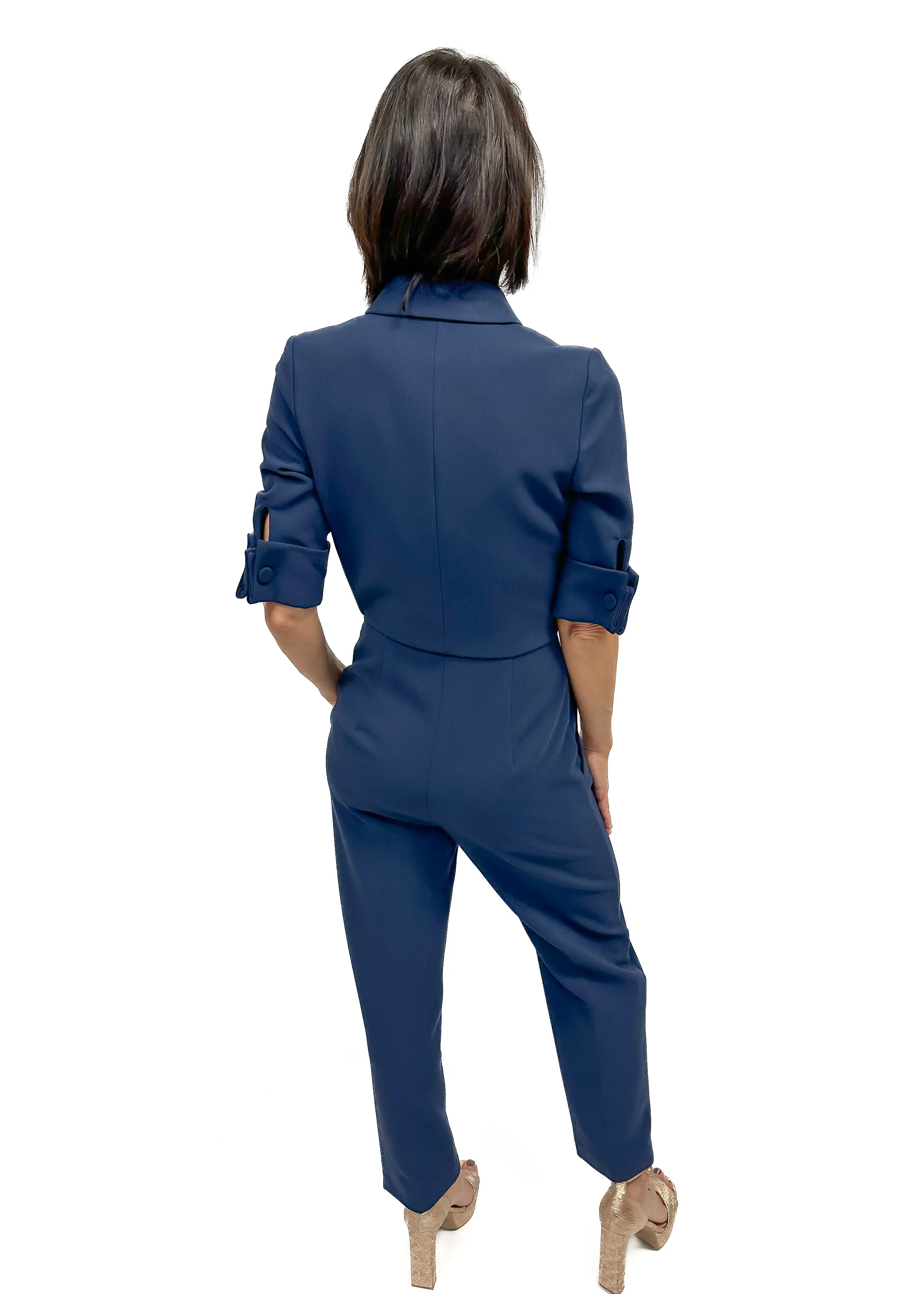Black Halo Van Jumpsuit - Pacific Blue