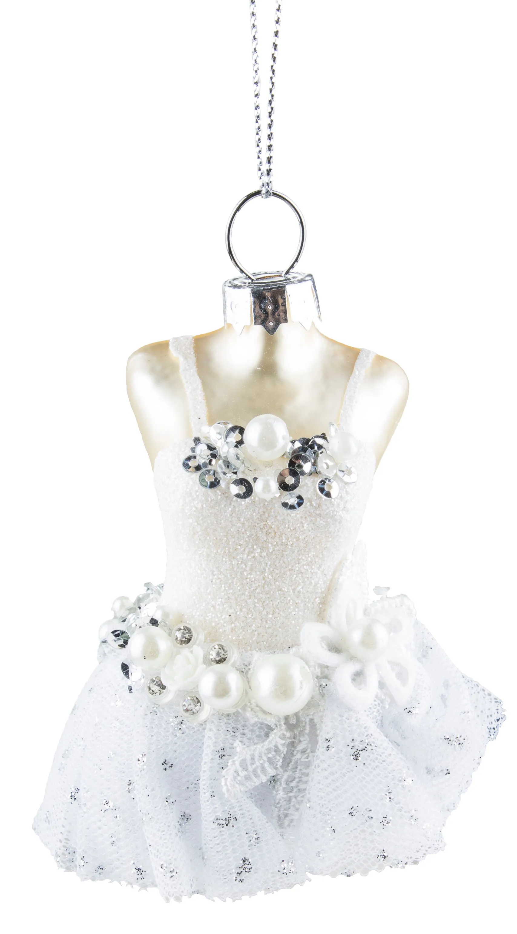 Blown Glass Ballerina Ballet Dress Christmas/ Everyday Ornament