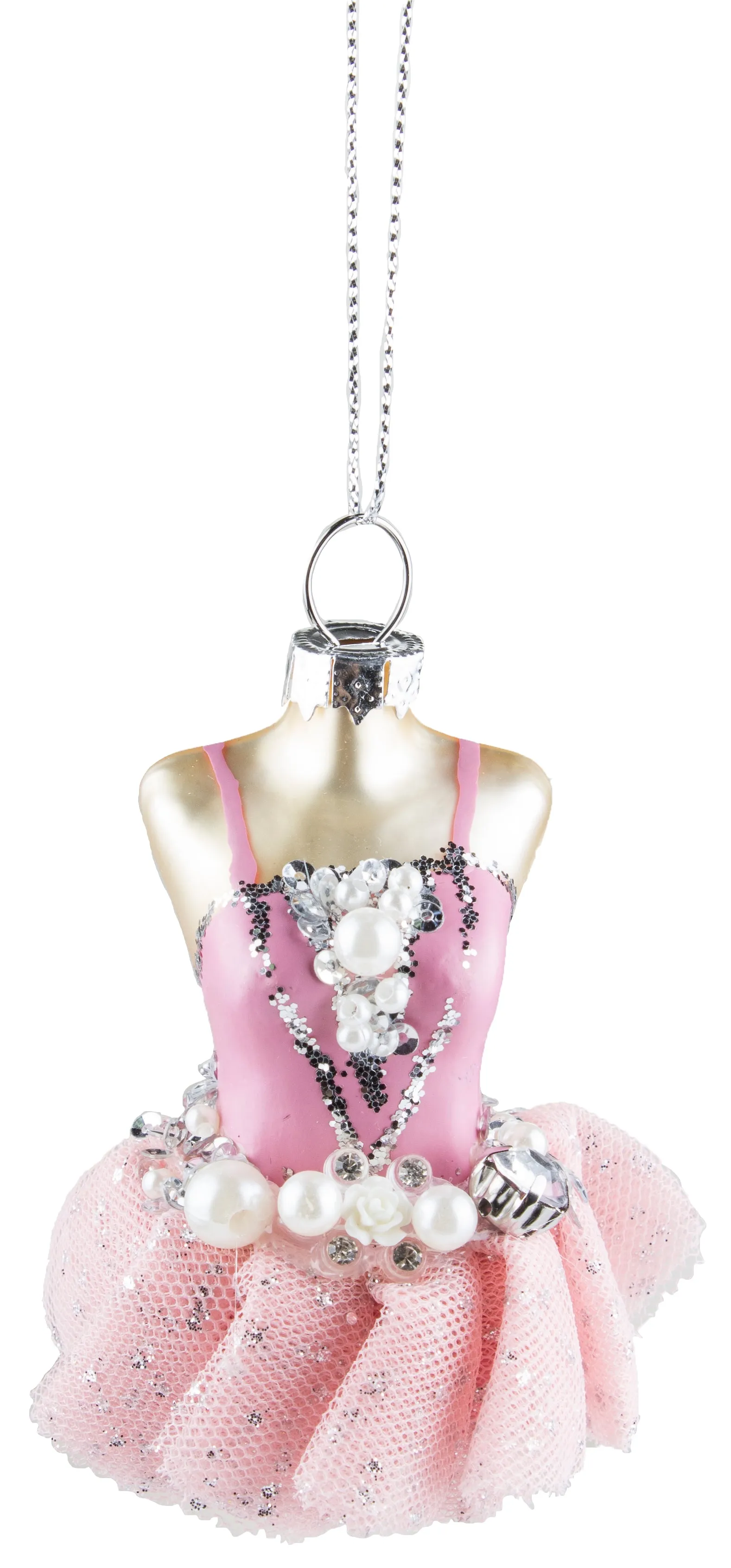 Blown Glass Ballerina Ballet Dress Christmas/ Everyday Ornament