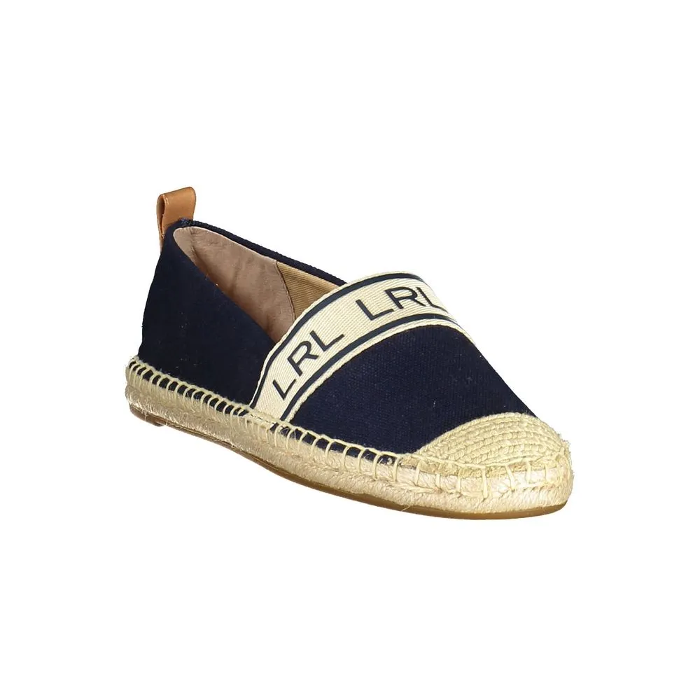 Blue Polyester Women Flat Shoe