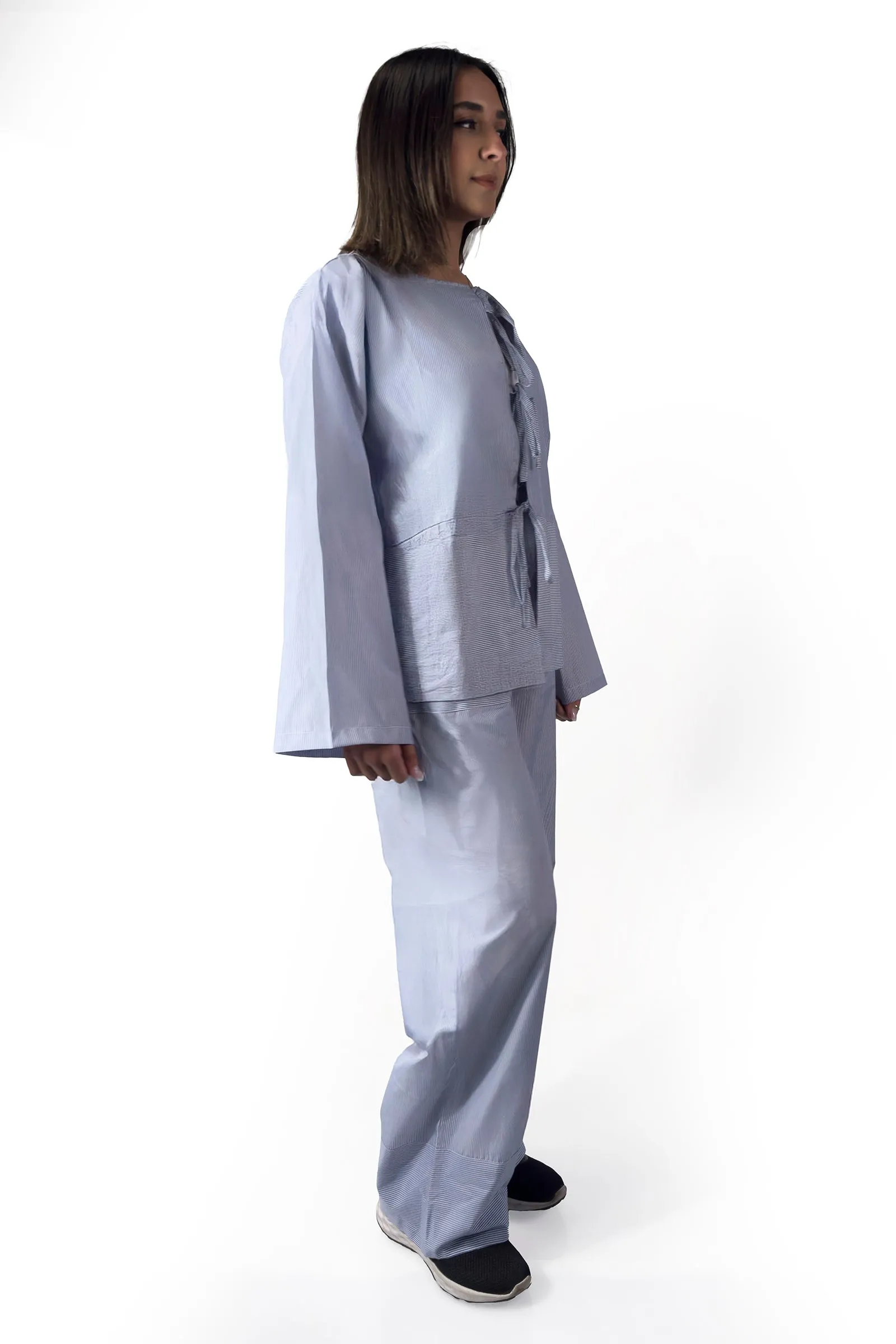 Blue Serenity Tie-Detail Set