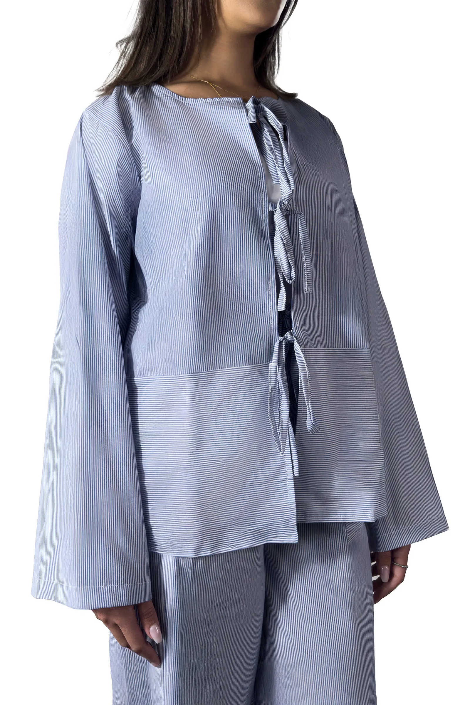 Blue Serenity Tie-Detail Set