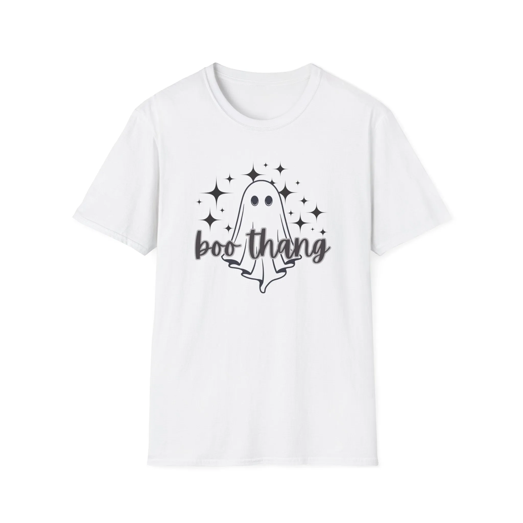Boo Thang Ghost and Stars  Spooky Season, Halloween Graphic T-Shirt