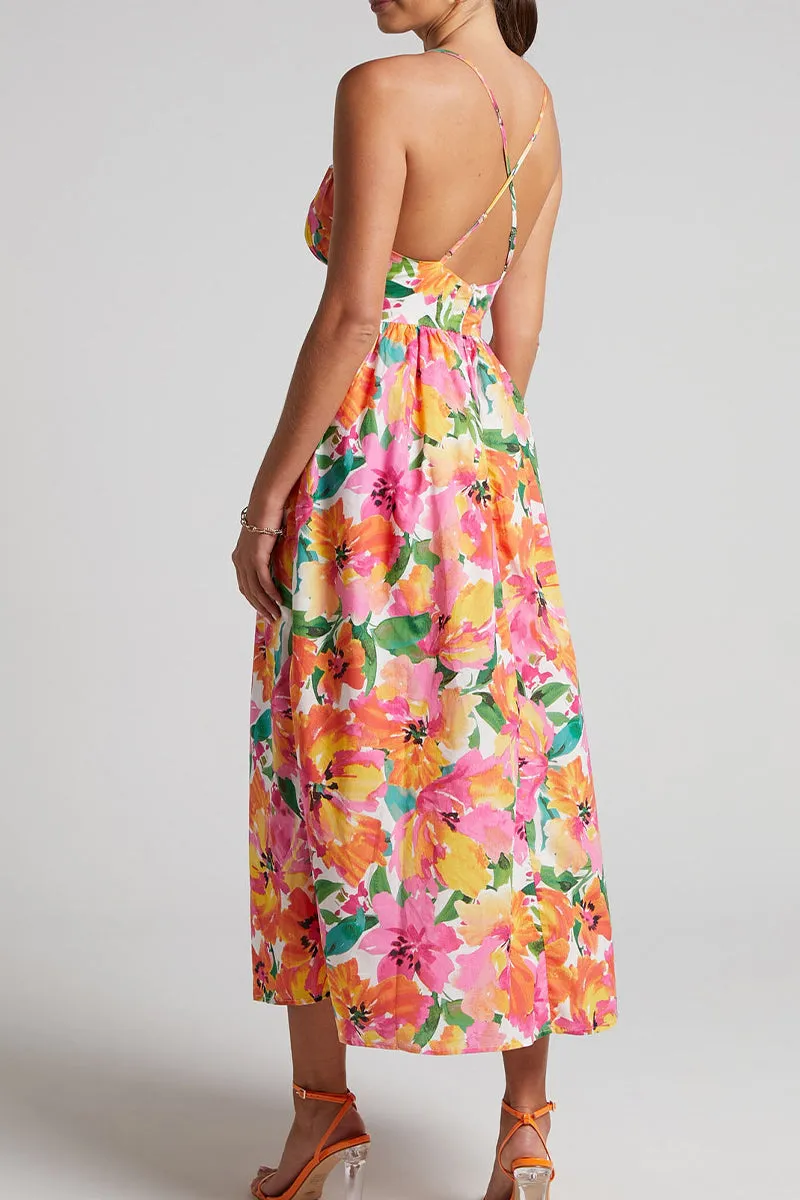 BR3060 Floral Camisole Sundress