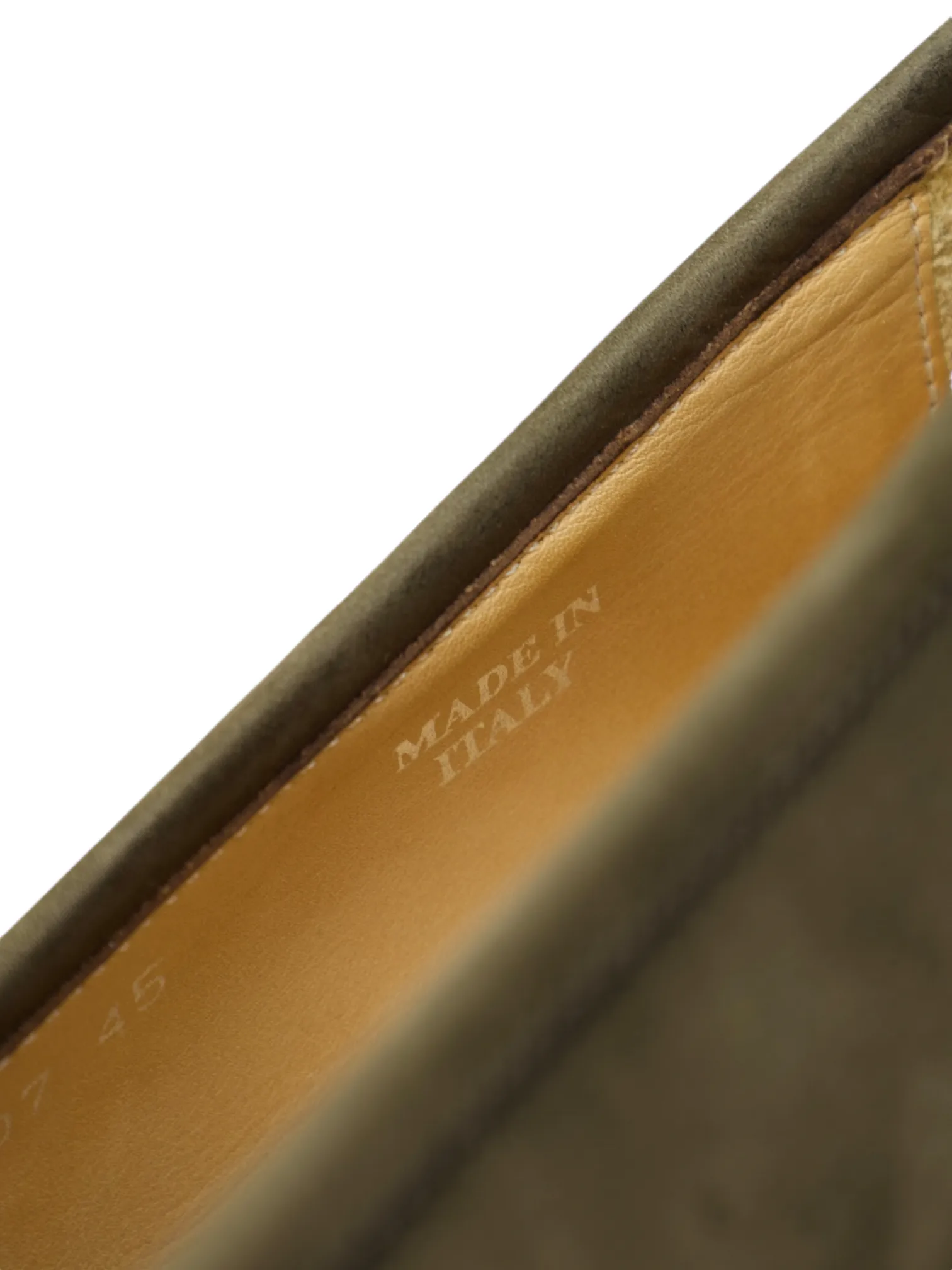 Brioni Olive Green Nubuck Leather Loafer