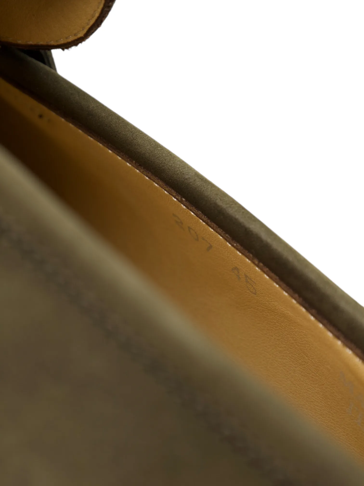 Brioni Olive Green Nubuck Leather Loafer