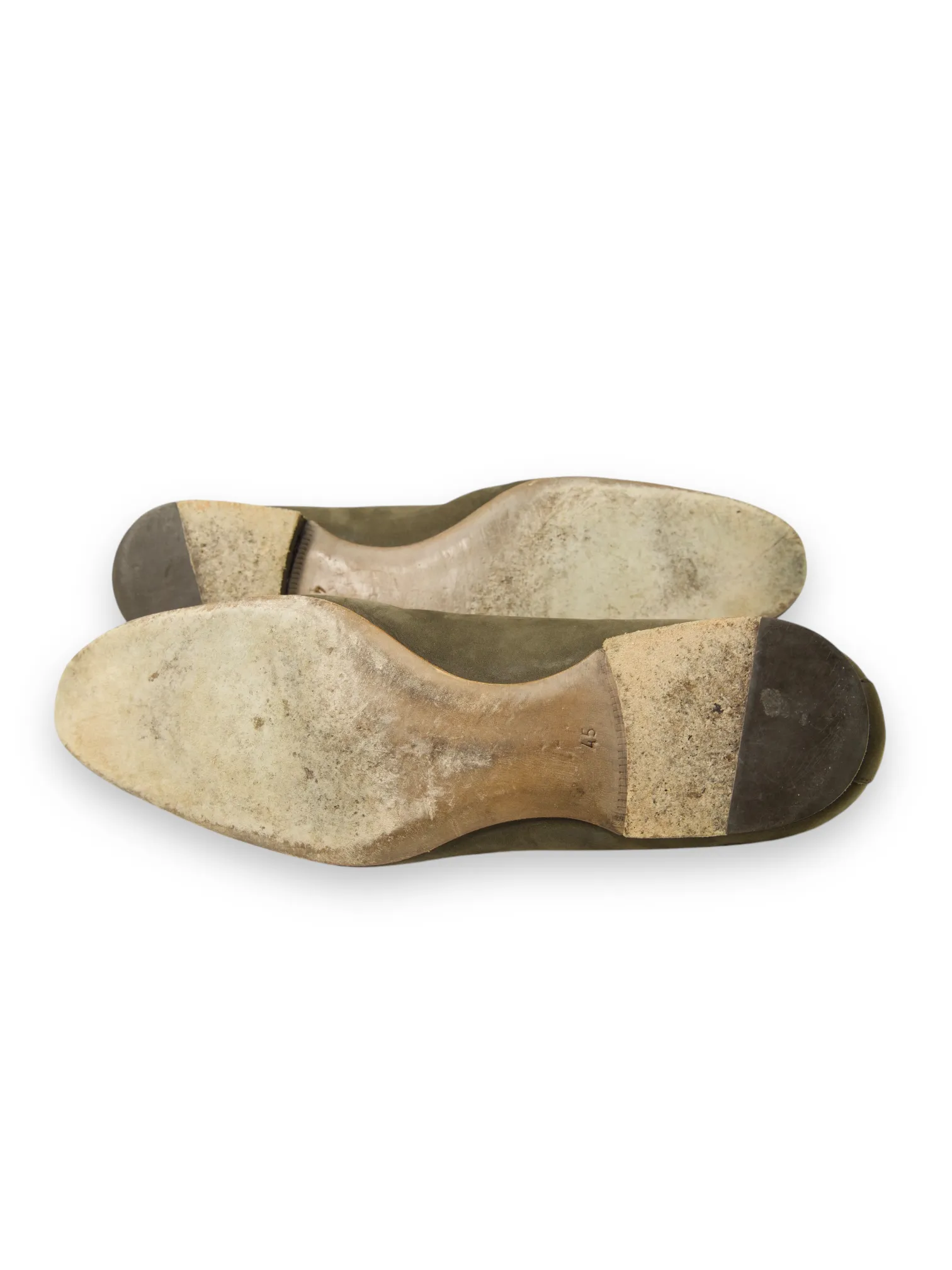 Brioni Olive Green Nubuck Leather Loafer