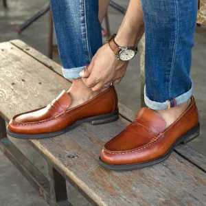 British Cowhide Loafers Men's Shoes