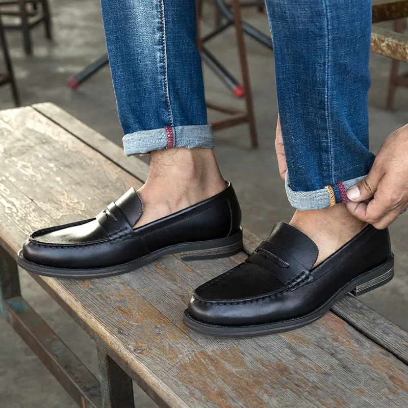British Cowhide Loafers Men's Shoes