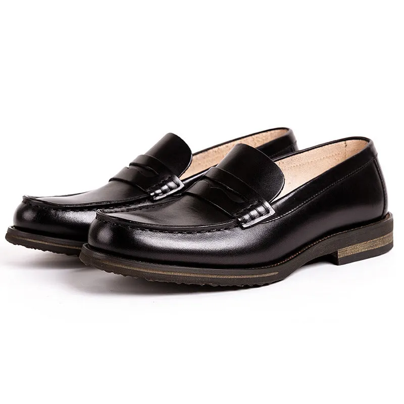 British Cowhide Loafers Men's Shoes