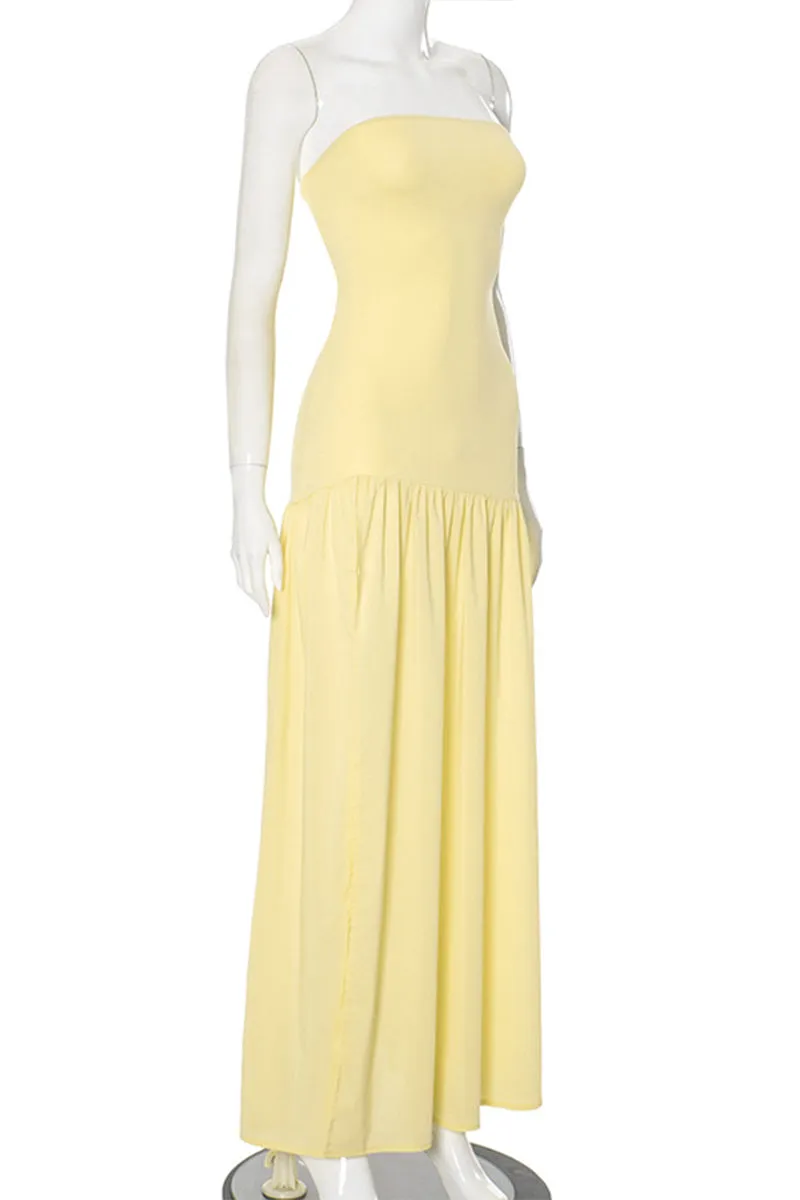 BS3140 Split Maxi Tube Dress