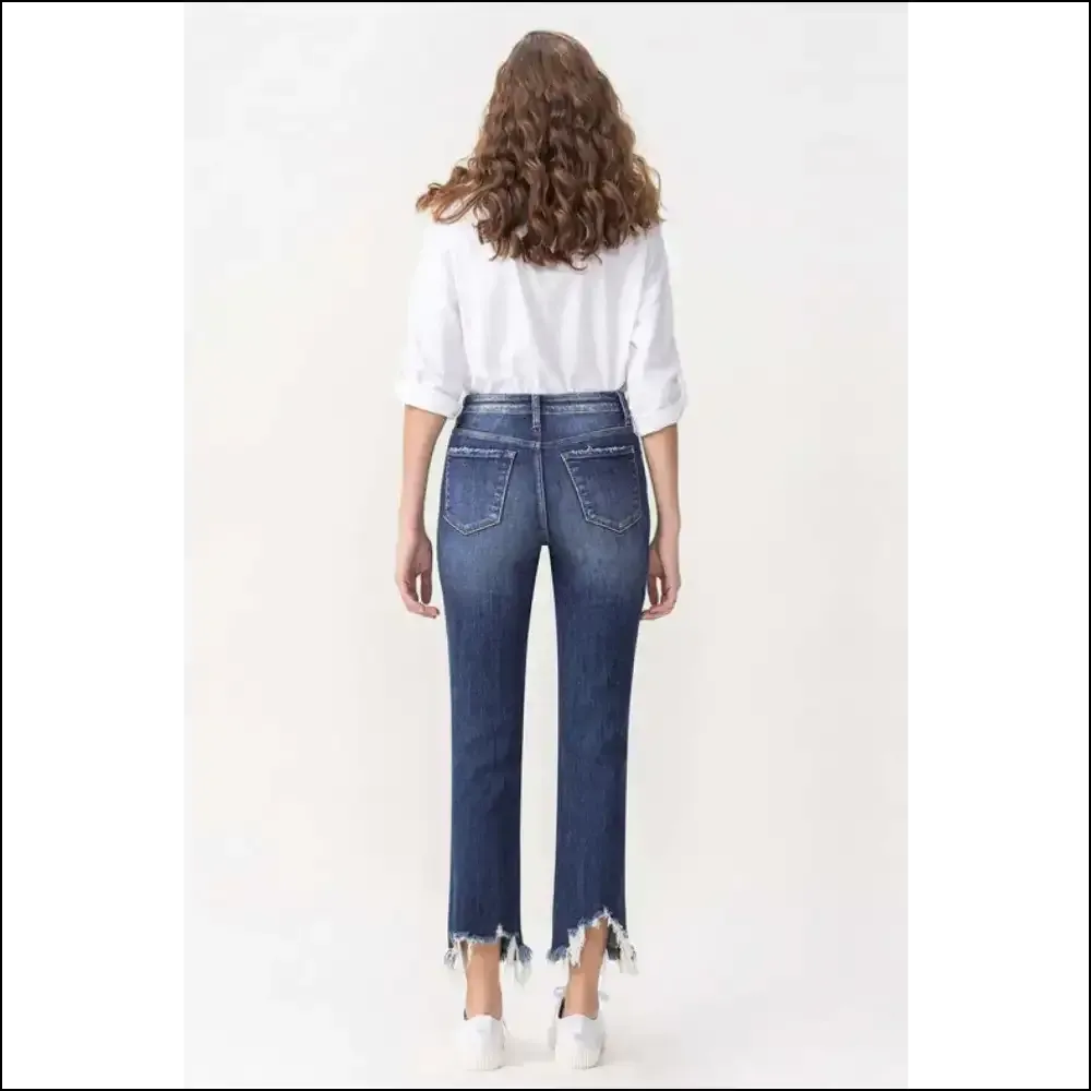 Buckle Up for the Lovervet Jackie High Rise Crop Straight Jeans Adventure!