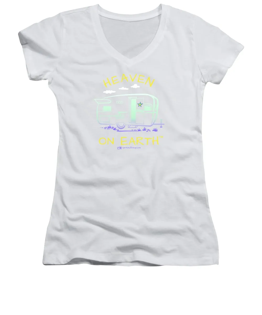 Camper/rv Heaven On Earth - Women's V-Neck
