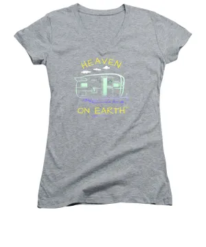 Camper/rv Heaven On Earth - Women's V-Neck