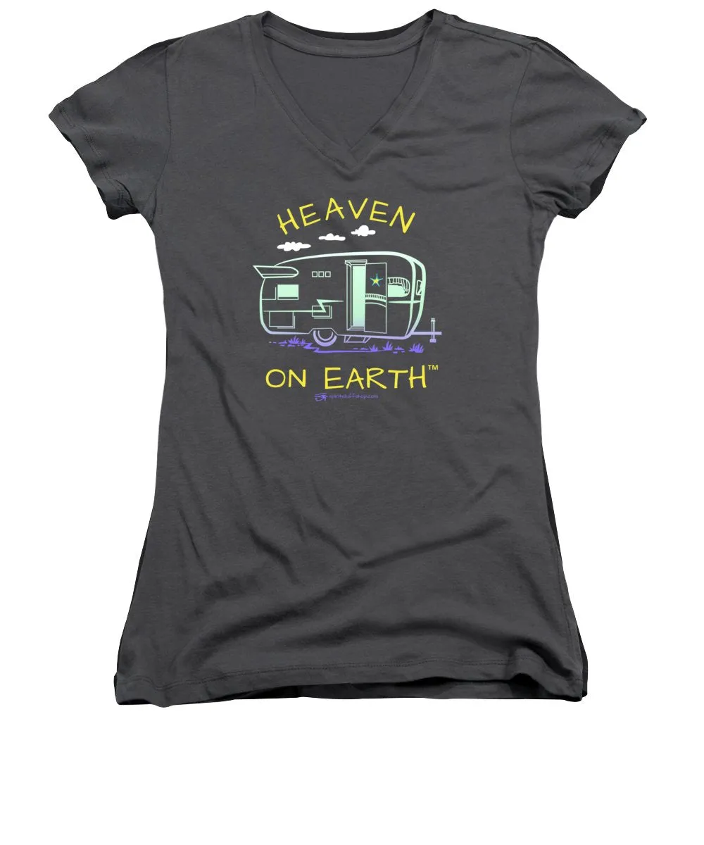 Camper/rv Heaven On Earth - Women's V-Neck