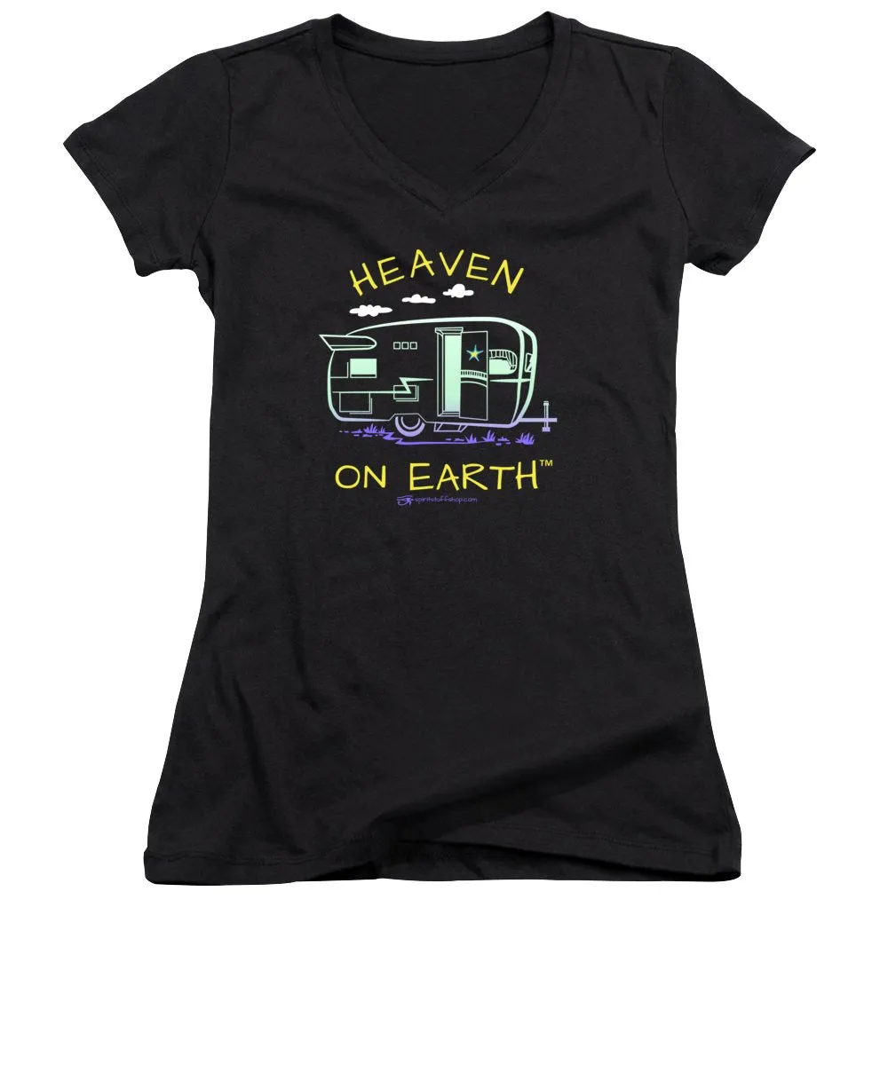 Camper/rv Heaven On Earth - Women's V-Neck