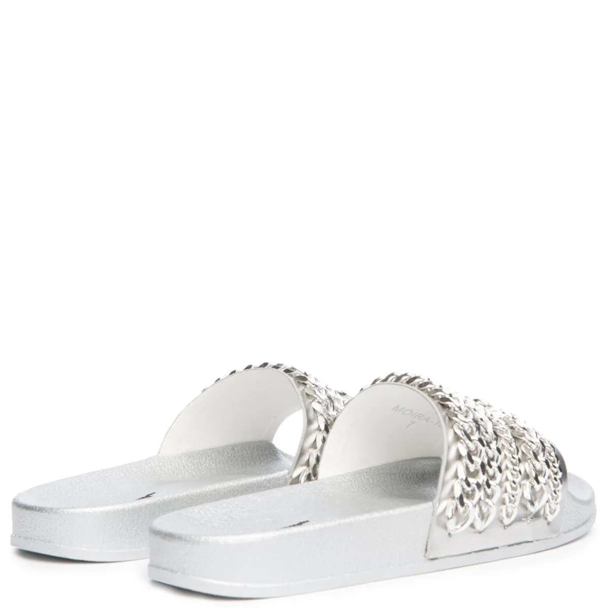 Cape Robbin Moira-18 Silver Slides Silver