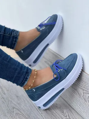 Casual Pu Leather Platform Shoes