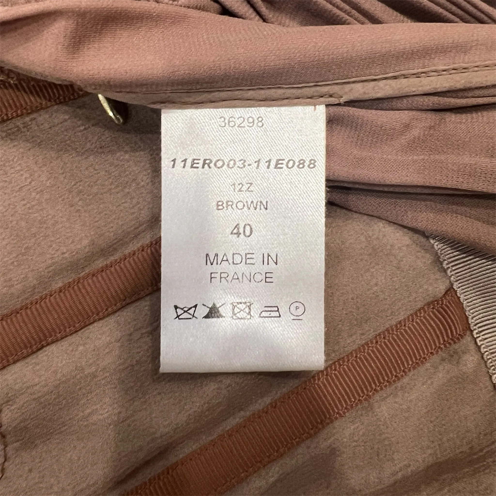Chloé S/S 2011 Mocha Pleated Georgette One Shoulder Goddess Gown
