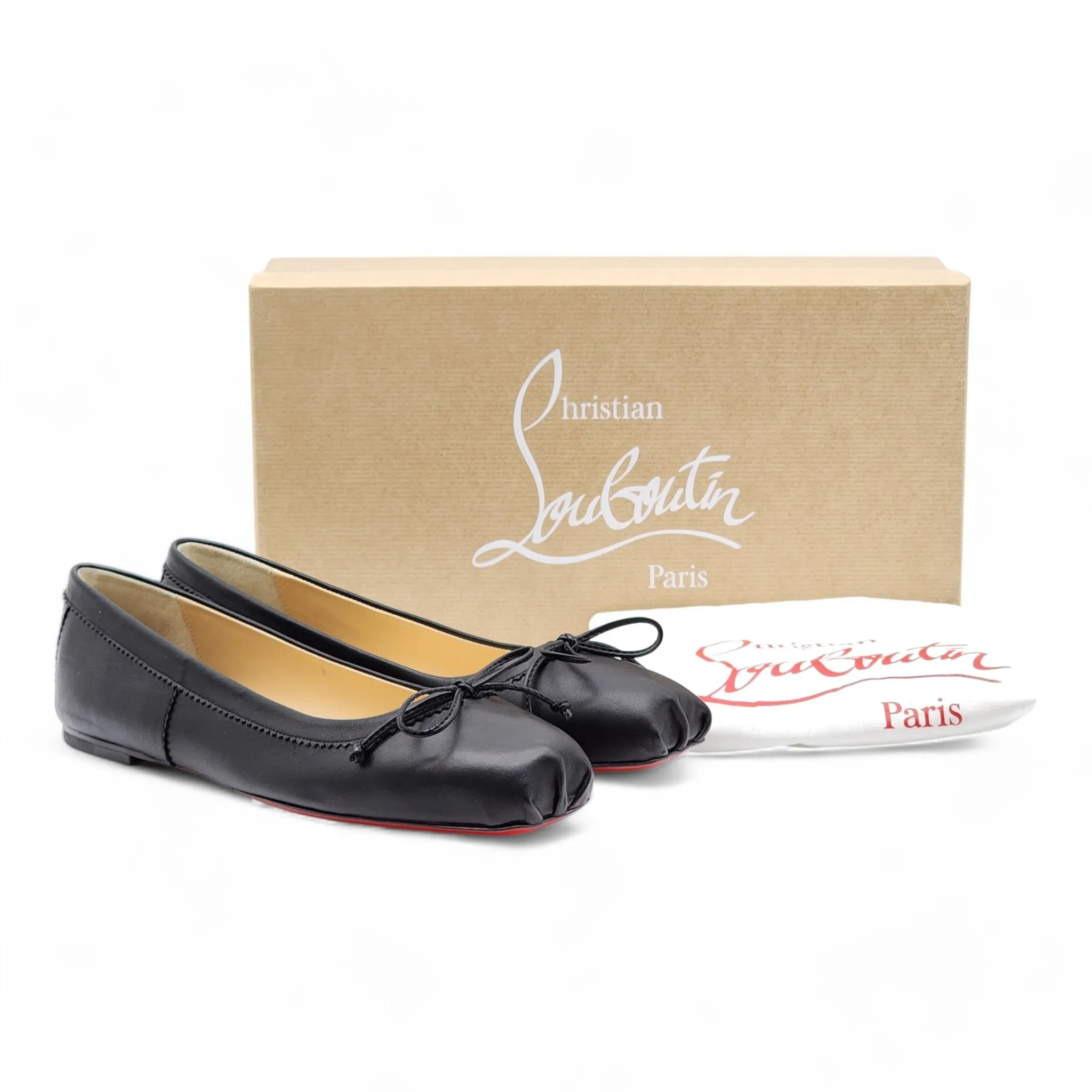 Christian Louboutin Mamadrague Ballet Flats - Leather - Black 36