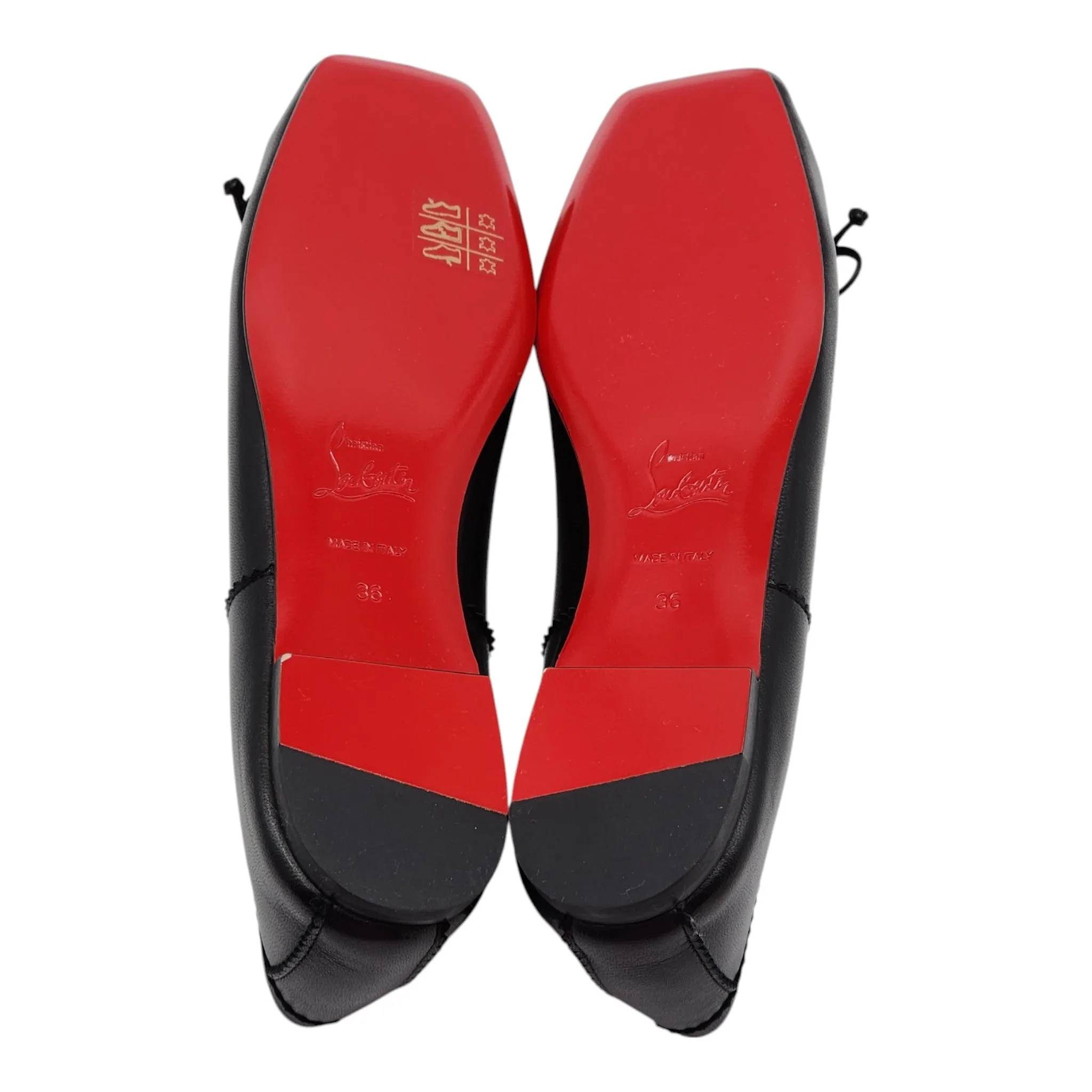 Christian Louboutin Mamadrague Ballet Flats - Leather - Black 36
