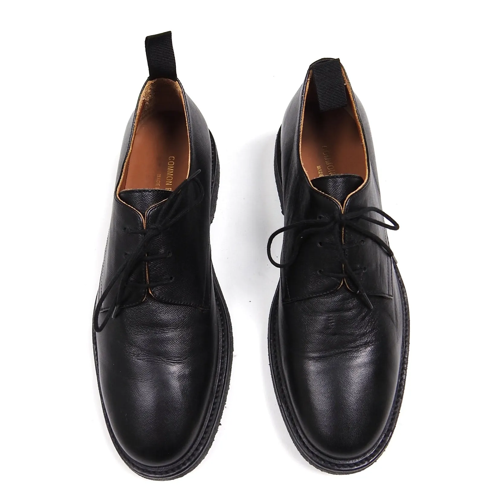 Common Projects Black Crep Sole Derby Size 41