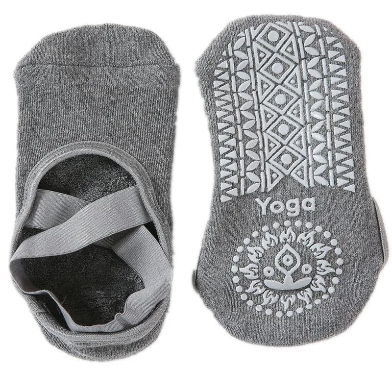 Cross Strap Cotton Yoga Socks