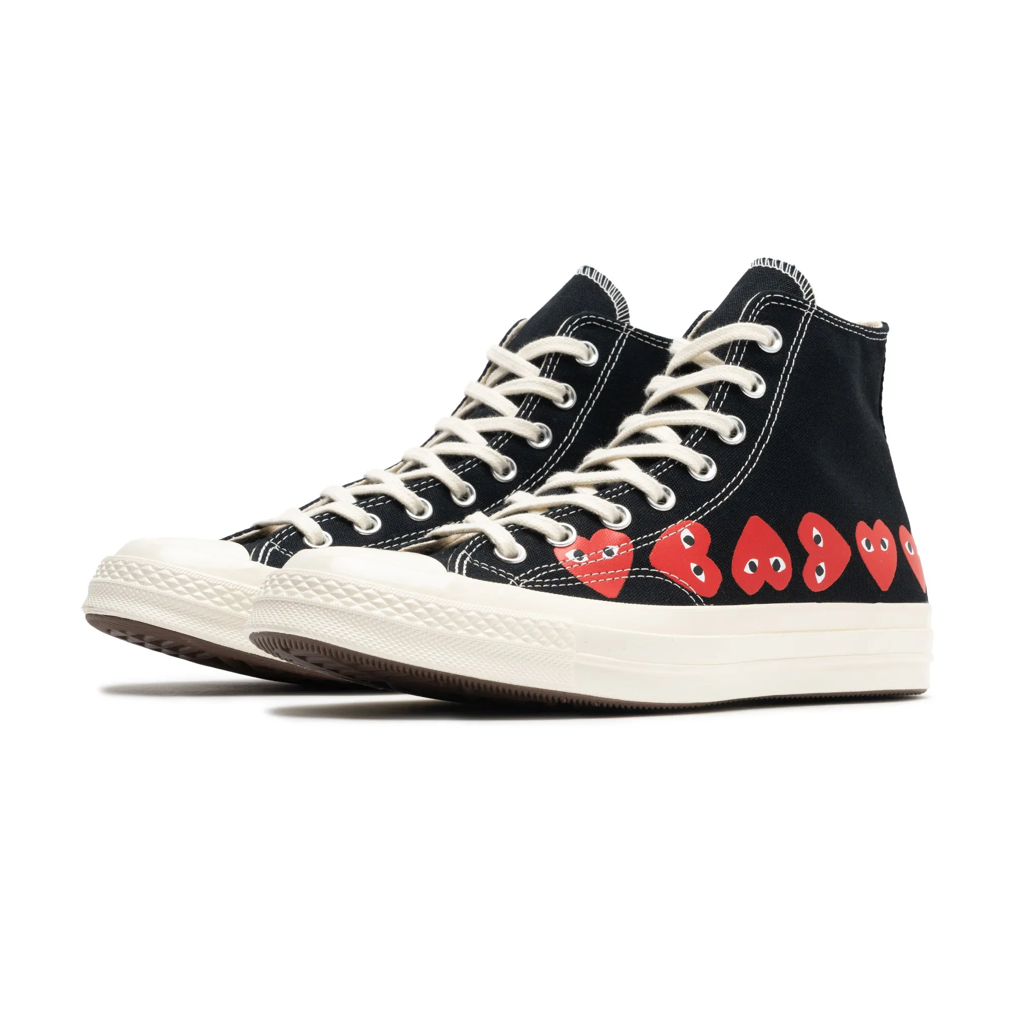 CT 70 Hi CDG Play Multi Heart A08147C Black