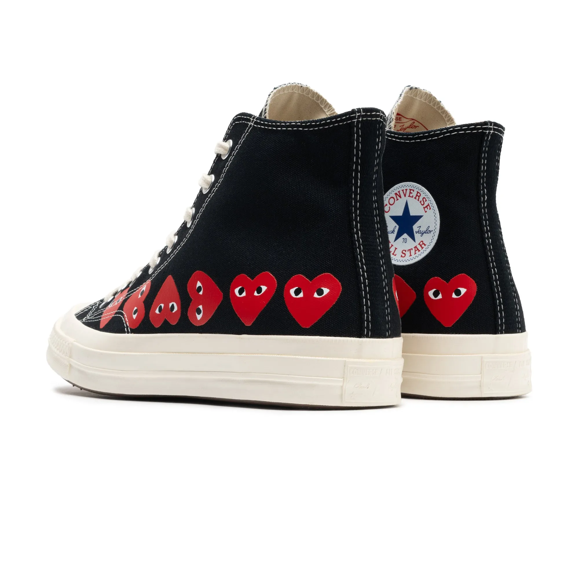 CT 70 Hi CDG Play Multi Heart A08147C Black