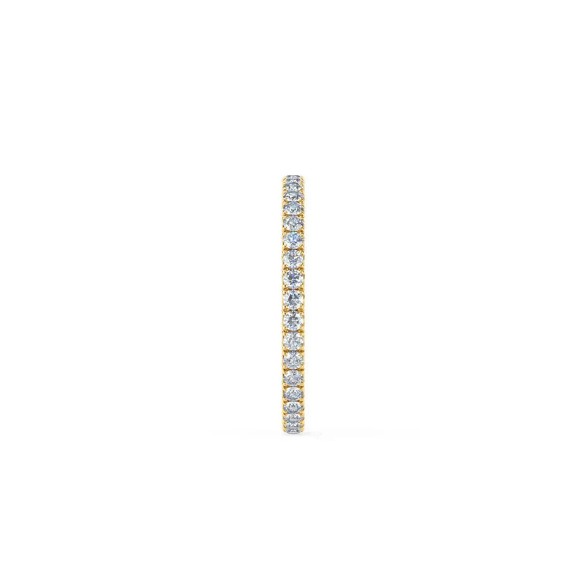 Custom Handmade 18K Gold Round Diamond Eternity Band