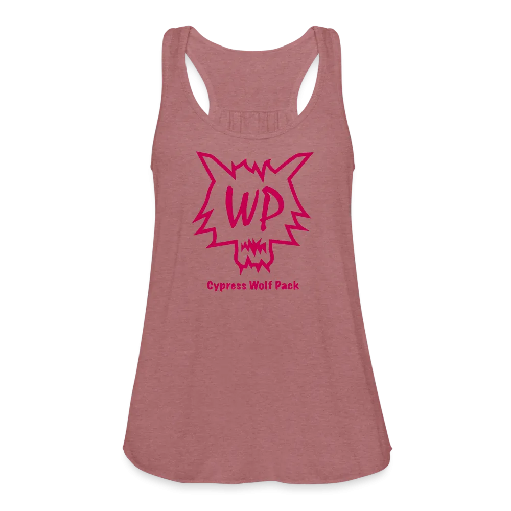 Cypress Wolf Pack Pink- Women's Flowy Tank Top by Bella