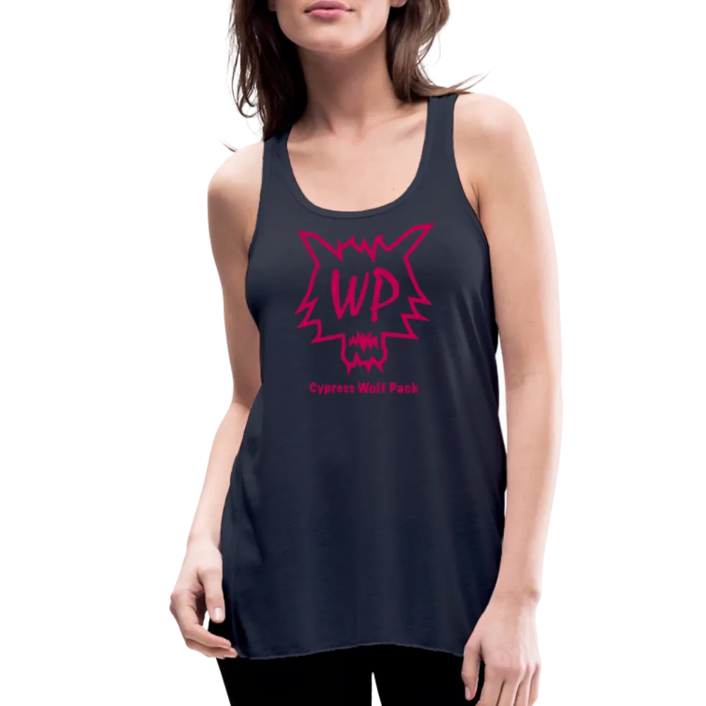 Cypress Wolf Pack Pink- Women's Flowy Tank Top by Bella