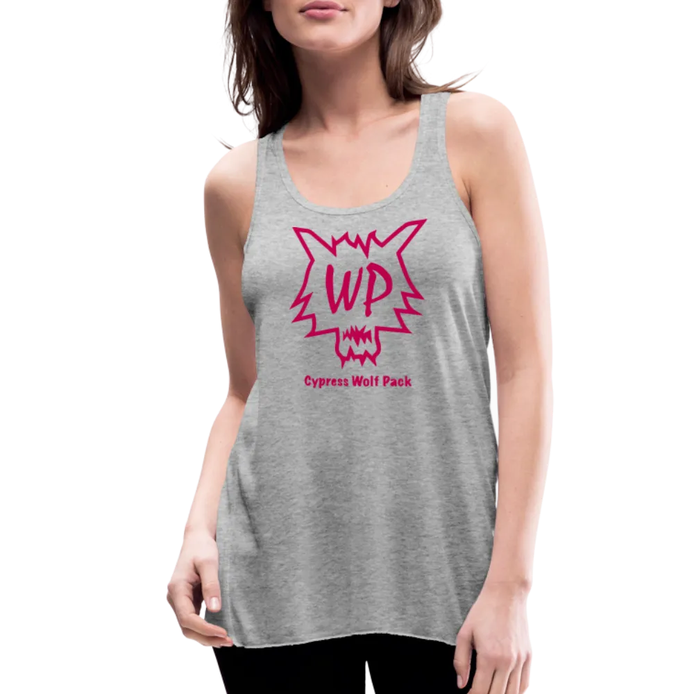 Cypress Wolf Pack Pink- Women's Flowy Tank Top by Bella