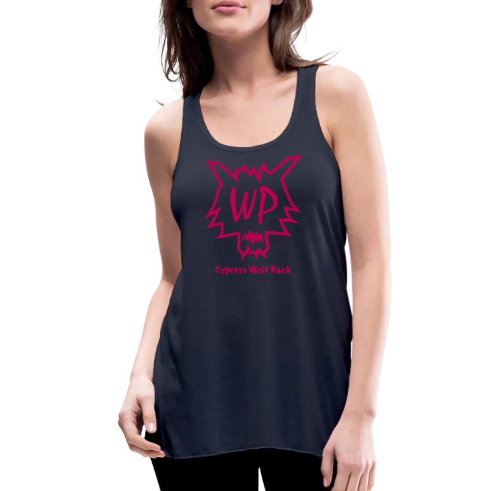 Cypress Wolf Pack Pink- Women's Flowy Tank Top by Bella