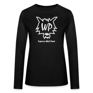 Cypress Wolf Pack White- Bella   Canvas Women's Long Sleeve T-Shirt