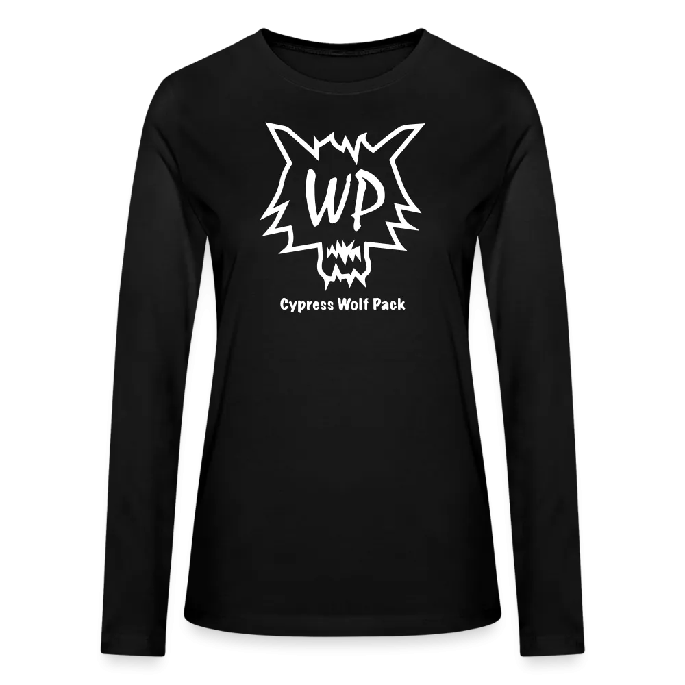 Cypress Wolf Pack White- Bella   Canvas Women's Long Sleeve T-Shirt