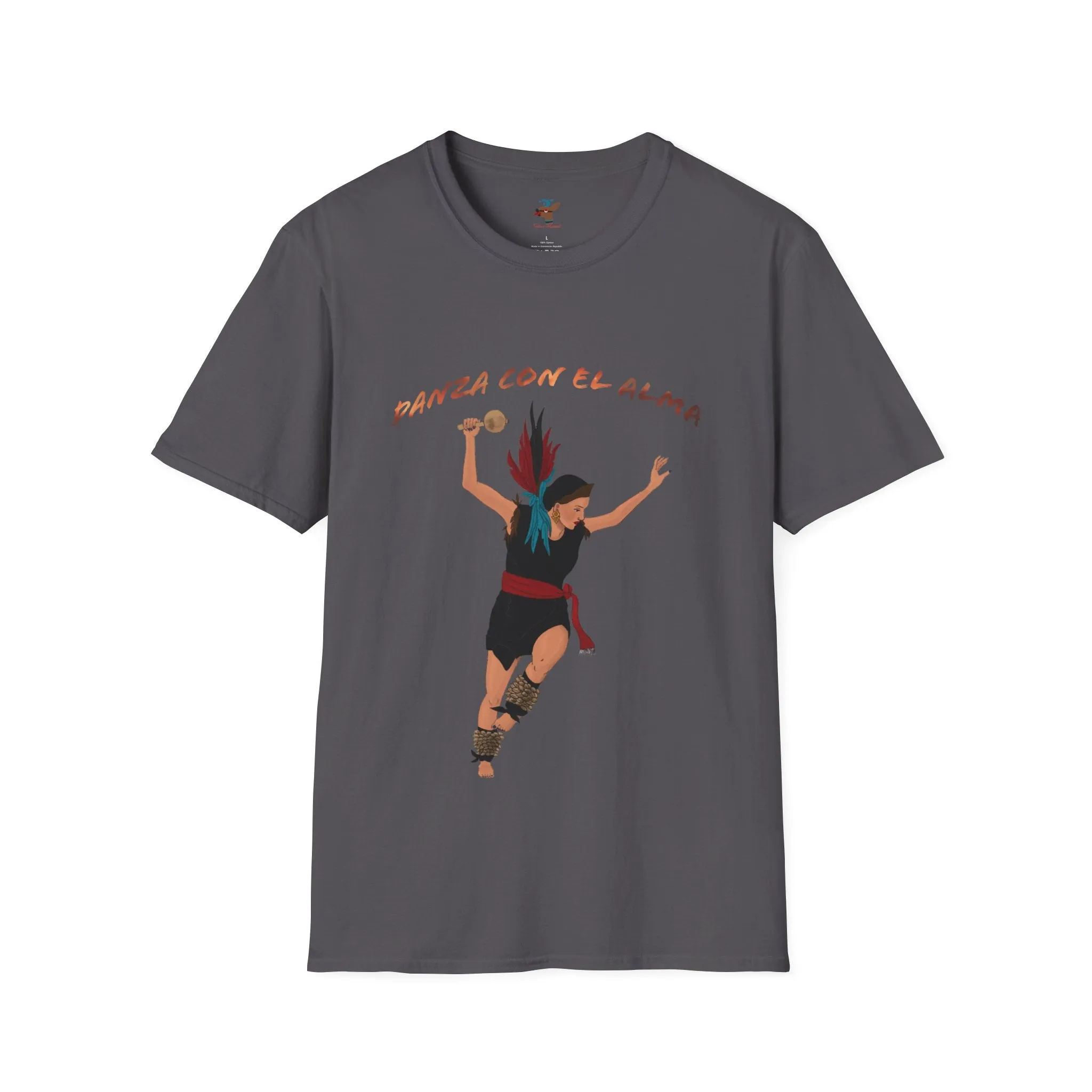 Danza Con El Alma Unisex Softstyle T-Shirt| | Indigenous Dance| aztec dance| danza azteca| apparel| clothing| tshirt