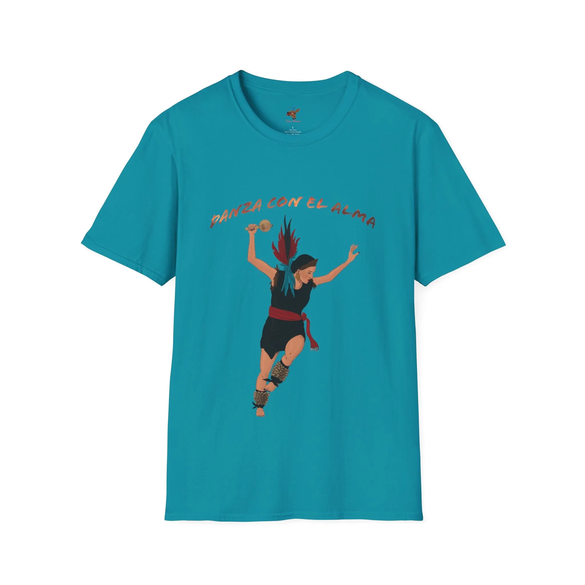 Danza Con El Alma Unisex Softstyle T-Shirt| | Indigenous Dance| aztec dance| danza azteca| apparel| clothing| tshirt
