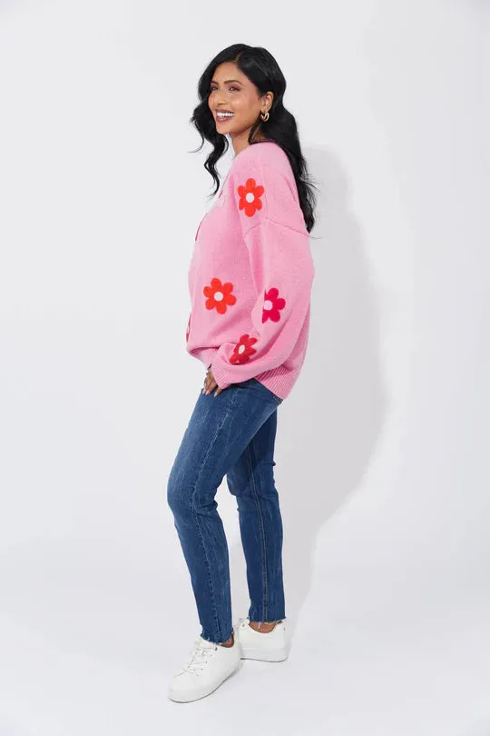 Delphi Jumper - Chilli/Pink