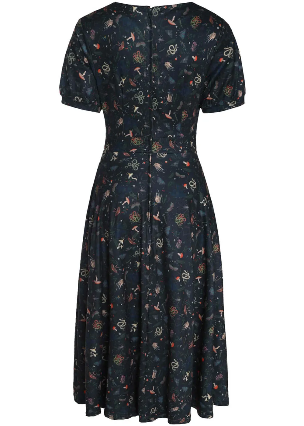 Dolly & Dotty Julia Mystic Flared Dress Dark Green