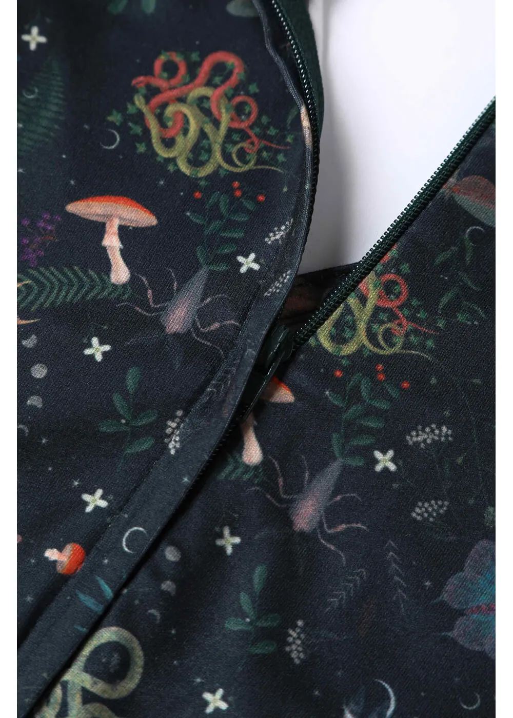 Dolly & Dotty Julia Mystic Flared Dress Dark Green