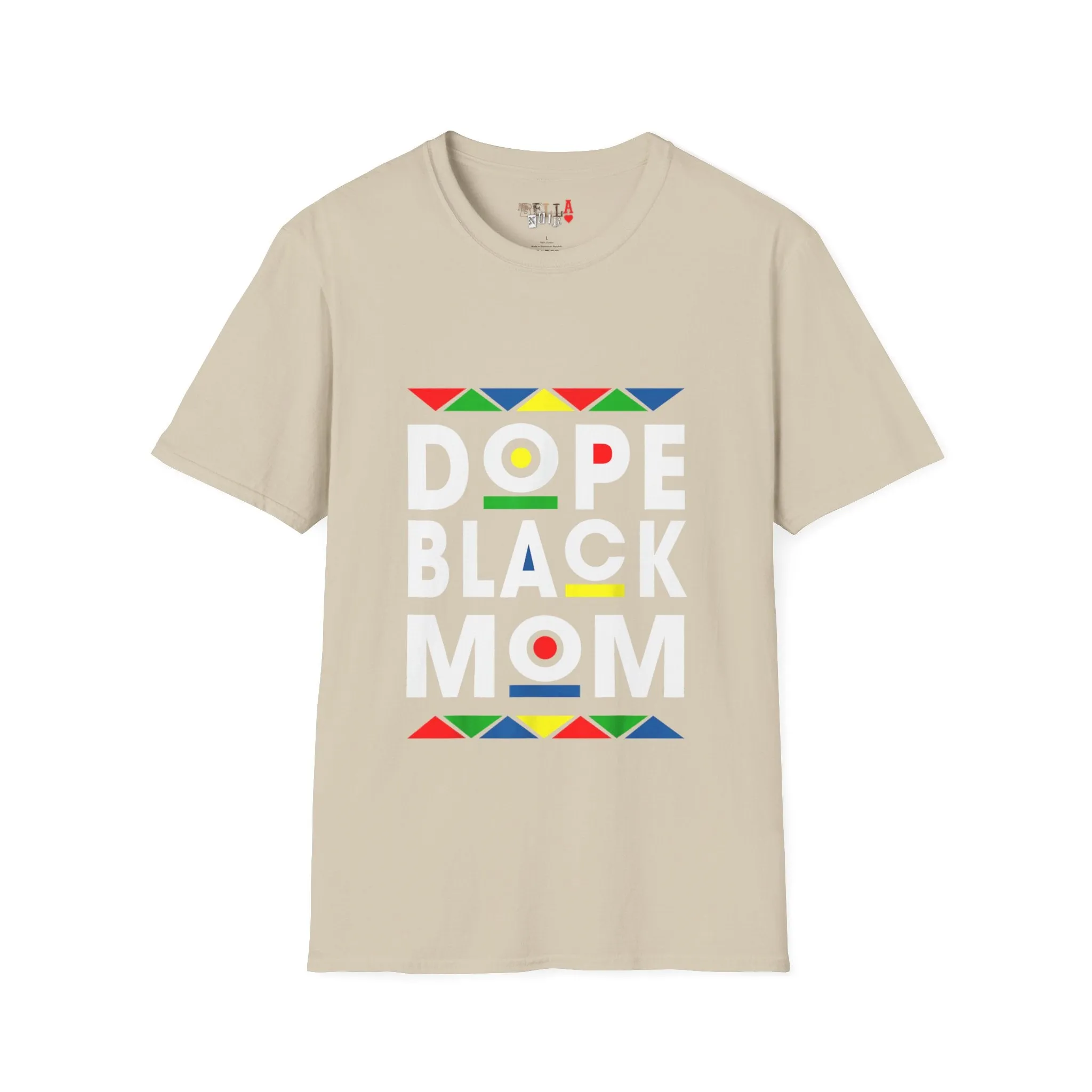 Dope Black Mom Martin Font Unisex Softstyle T-Shirt