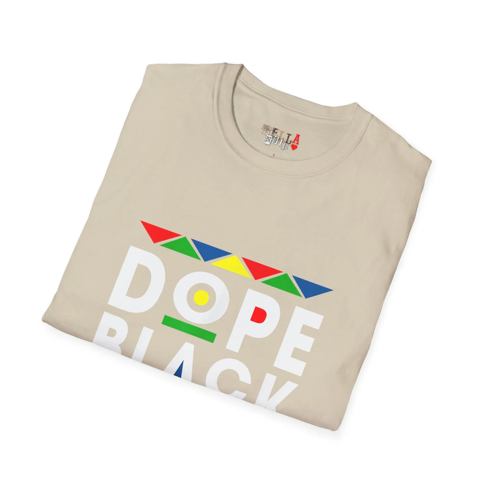 Dope Black Mom Martin Font Unisex Softstyle T-Shirt