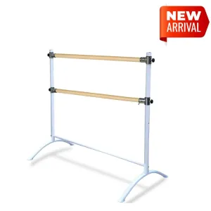 Double Bar Barre - Curved Legs White Coffee - PINEWOOD BAR