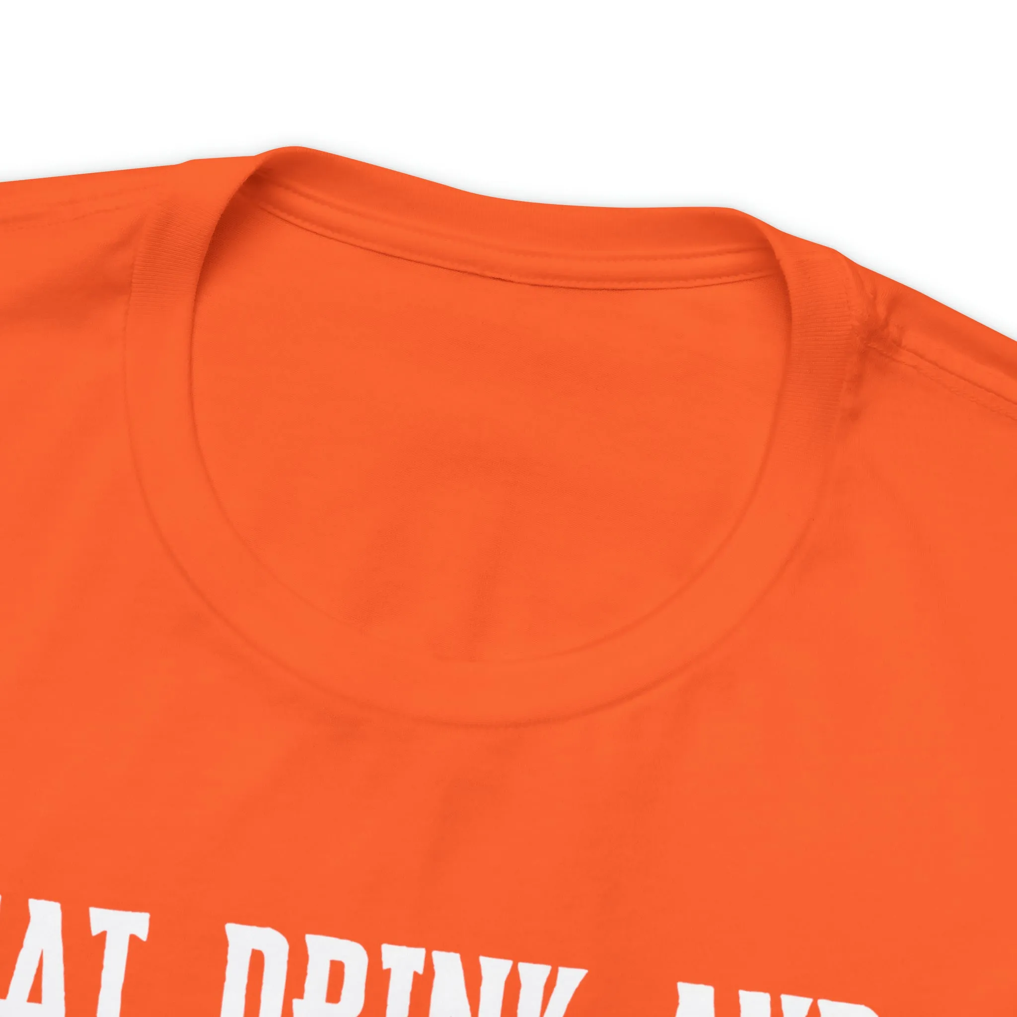 Eat Drink and Be Scary Halloween T-Shirt | Creepy Scary Ghoul Tee |  Bella Canvas 3001Unisex | Ghoul Drinking Short Sleeve Tshirt
