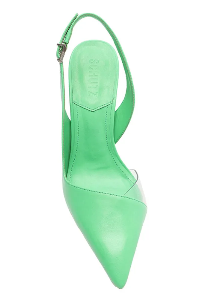Emma Slingback Heel - Green